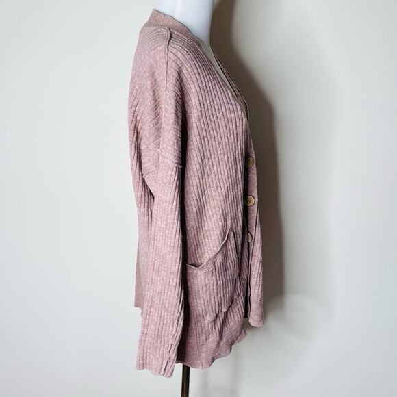 Free People Beach Smoked Mulberry Maiya Cardigan - Picture 6 of 7